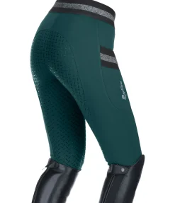 Equilibre Legging d'équitation à fond intégral grip enfant Aurelie émeraude Sale