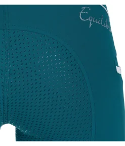 Equilibre Legging d'équitation à fond intégral grip enfant Elija X turquoise foncé
