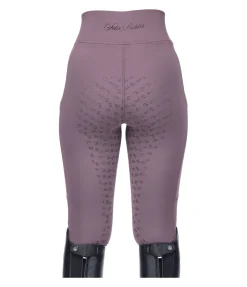 Felix Bühler Legging d'équitation à fond intégral grip enfant Tine raisin