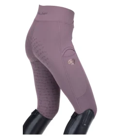 Felix Bühler Legging d'équitation à fond intégral grip enfant Tine raisin