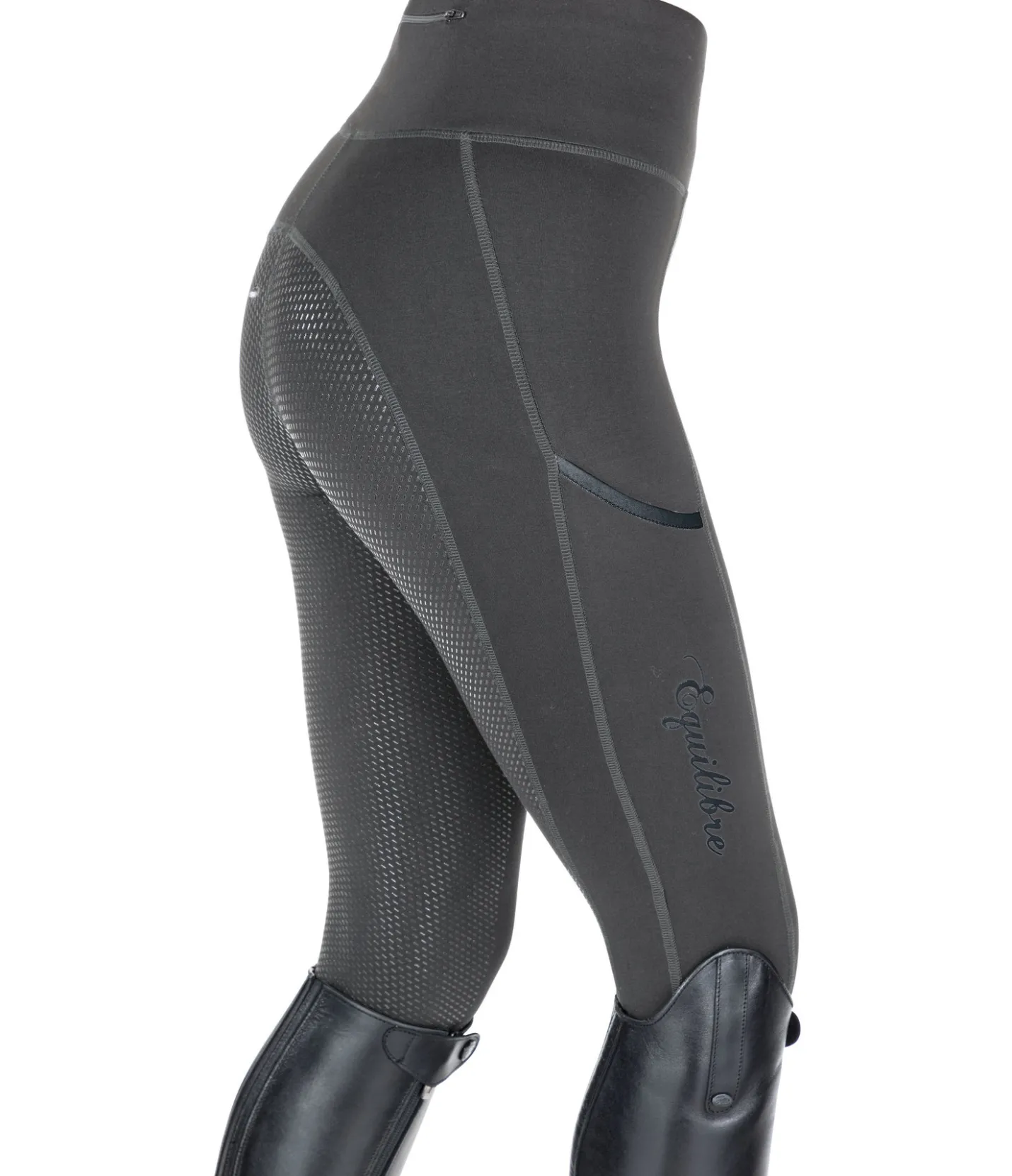 Equilibre Legging d'équitation à fond intégral grip Isabelle carbone Hot