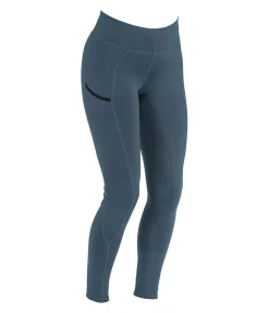 Equilibre Legging d'équitation à fond intégral grip Nahla bleu dauphin Hot