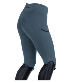 Equilibre Legging d'équitation à fond intégral grip Nahla bleu dauphin Hot