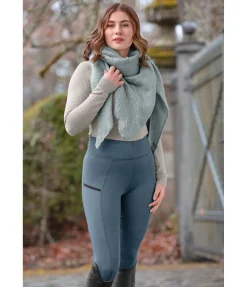 Equilibre Legging d'équitation à fond intégral grip Nahla bleu dauphin Hot