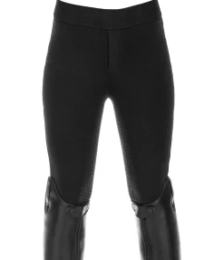 Equilibre Legging d'équitation à fond intégral grip enfant Bea noir Discount