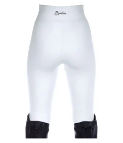 Equilibre Legging d'équitation à fond intégral grip enfant Jona Competition blanc New