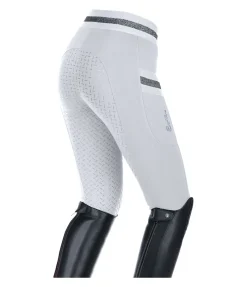 Equilibre Legging d'équitation à fond intégral grip enfant Aurelie blanc