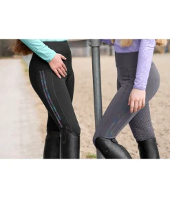 Equilibre Legging d'équitation à fond intégral grip enfant Coralie noir