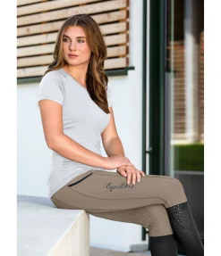 Equilibre Legging d'équitation à fond intégral grip Isabelle noisette Outlet