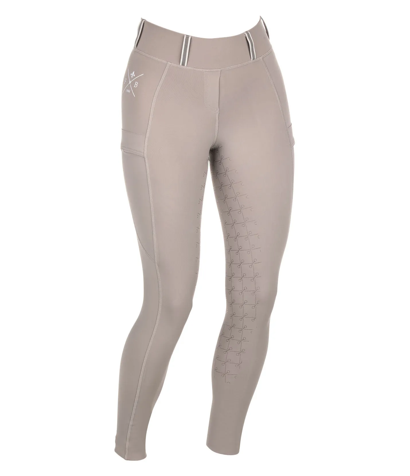 Felix Bühler Legging d'équitation à fond intégral grip Malena taupe Discount