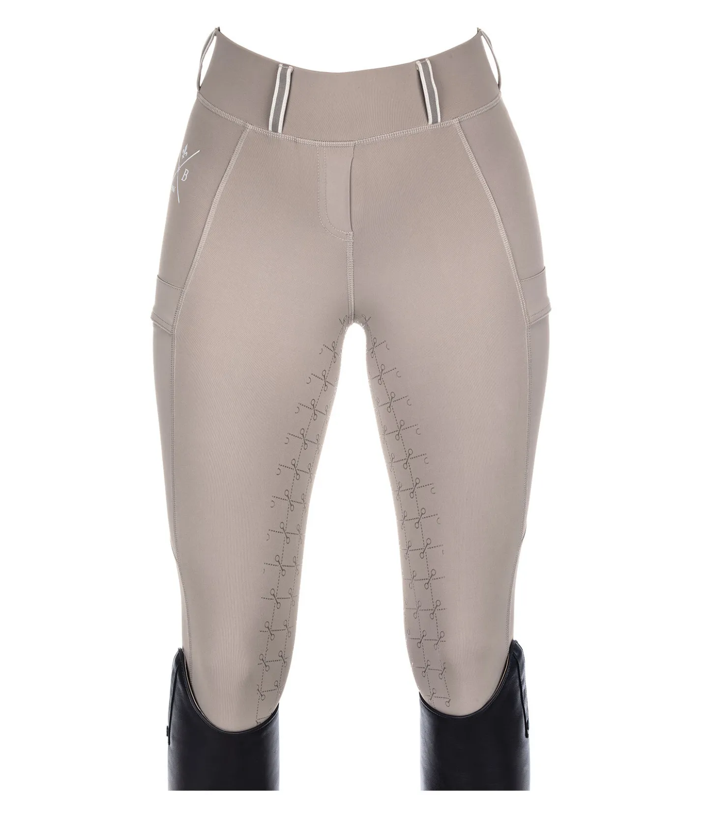 Felix Bühler Legging d'équitation à fond intégral grip Malena taupe Discount