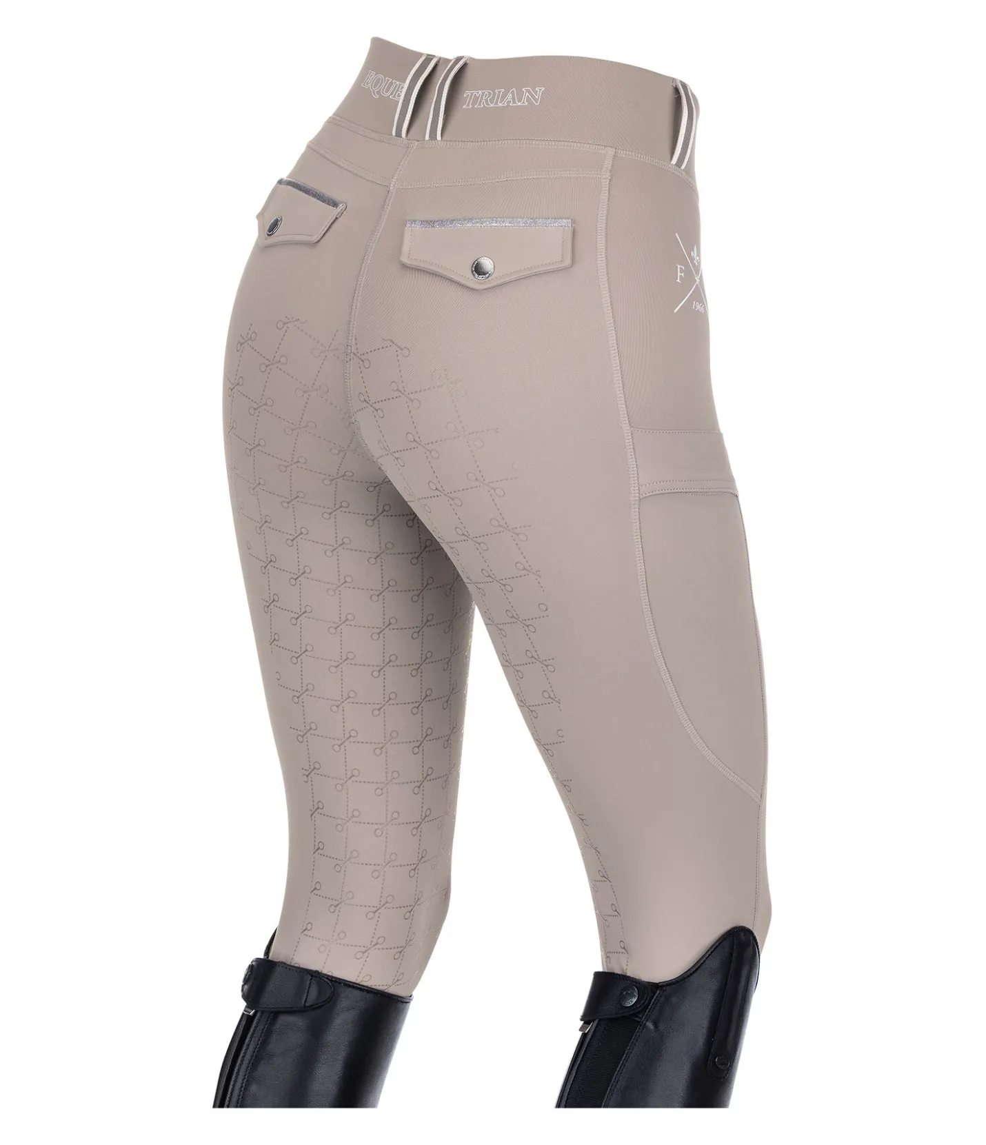 Felix Bühler Legging d'équitation à fond intégral grip Malena taupe Discount