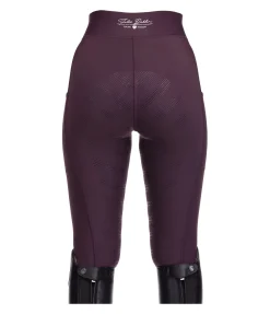 Felix Bühler Legging d'équitation à fond intégral grip enfant Abigail II noir-violet New