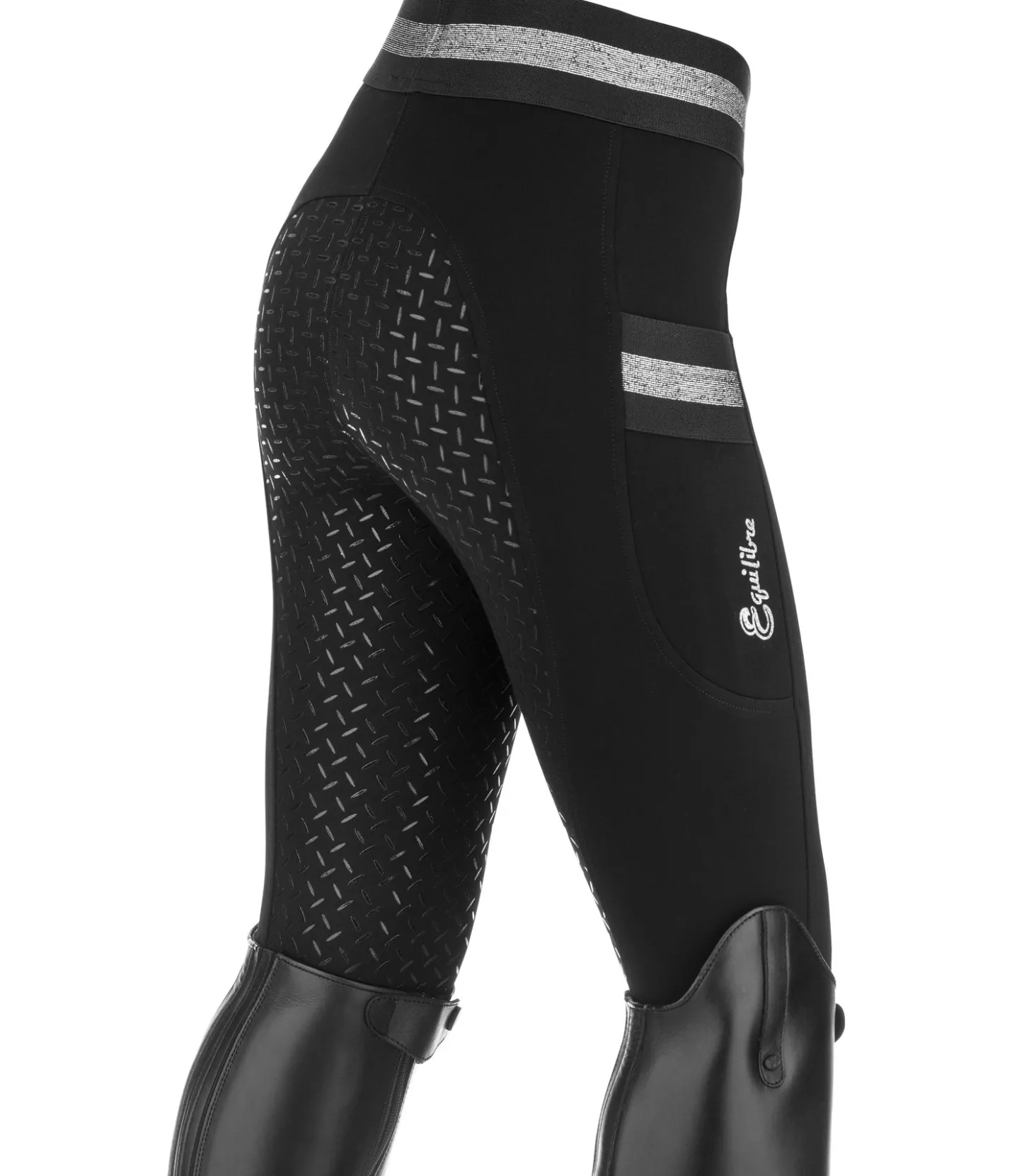 Equilibre Legging d'équitation à fond intégral grip enfant Aurelie noir Sale