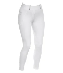 Felix Bühler Legging d'équitation à fond intégral grip Malena blanc New