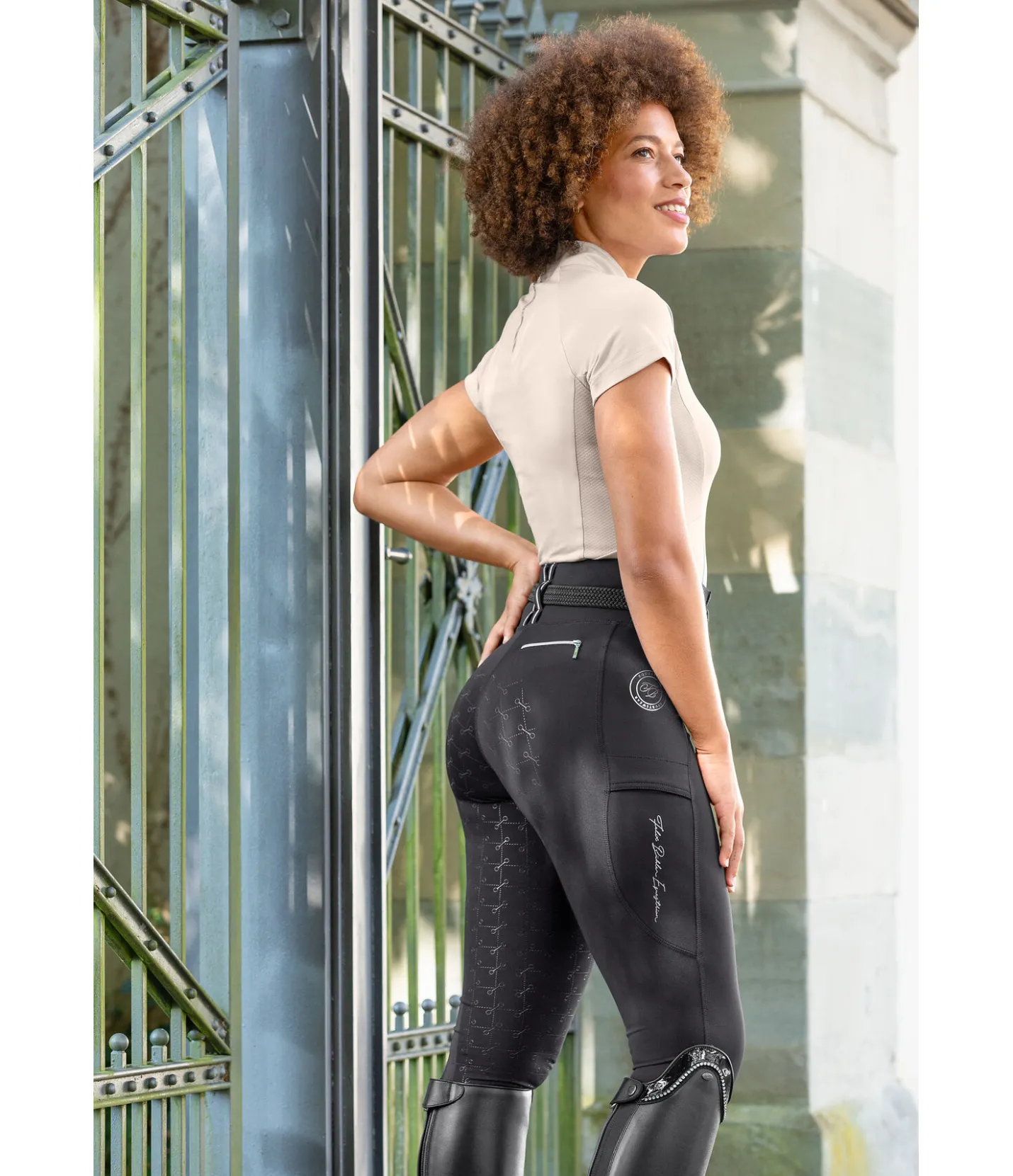 Felix Bühler Legging d'équitation à fond intégral grip Feline noir Best