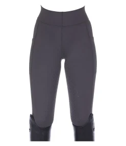 Equilibre Legging d'équitation à fond intégral grip enfant Coralie carbone Outlet