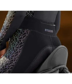 STEEDS Legging d'équitation à grip intégral Holographic noir Clearance