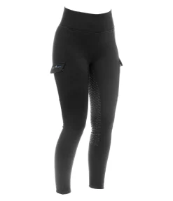 Equilibre Legging d'équitation d'hiver à taille haute enfant Lio noir Sale