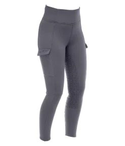 Equilibre Legging d'équitation d'hiver à taille haute enfant Lio carbone Best