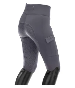 Equilibre Legging d'équitation d'hiver à taille haute enfant Lio carbone Best