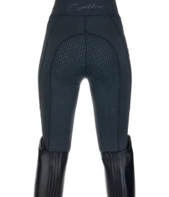 Equilibre Legging d'équitation d'été à fond intégral grip enfant Sunny bleu minuit Clearance