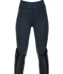 Equilibre Legging d'équitation d'été à fond intégral grip enfant Sunny bleu minuit Clearance