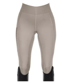 Equilibre Legging d'équitation d'été à fond intégral grip Amanda taupe Outlet