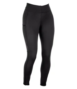 Equilibre Legging d'équitation d'été à fond intégral grip Amanda noir
