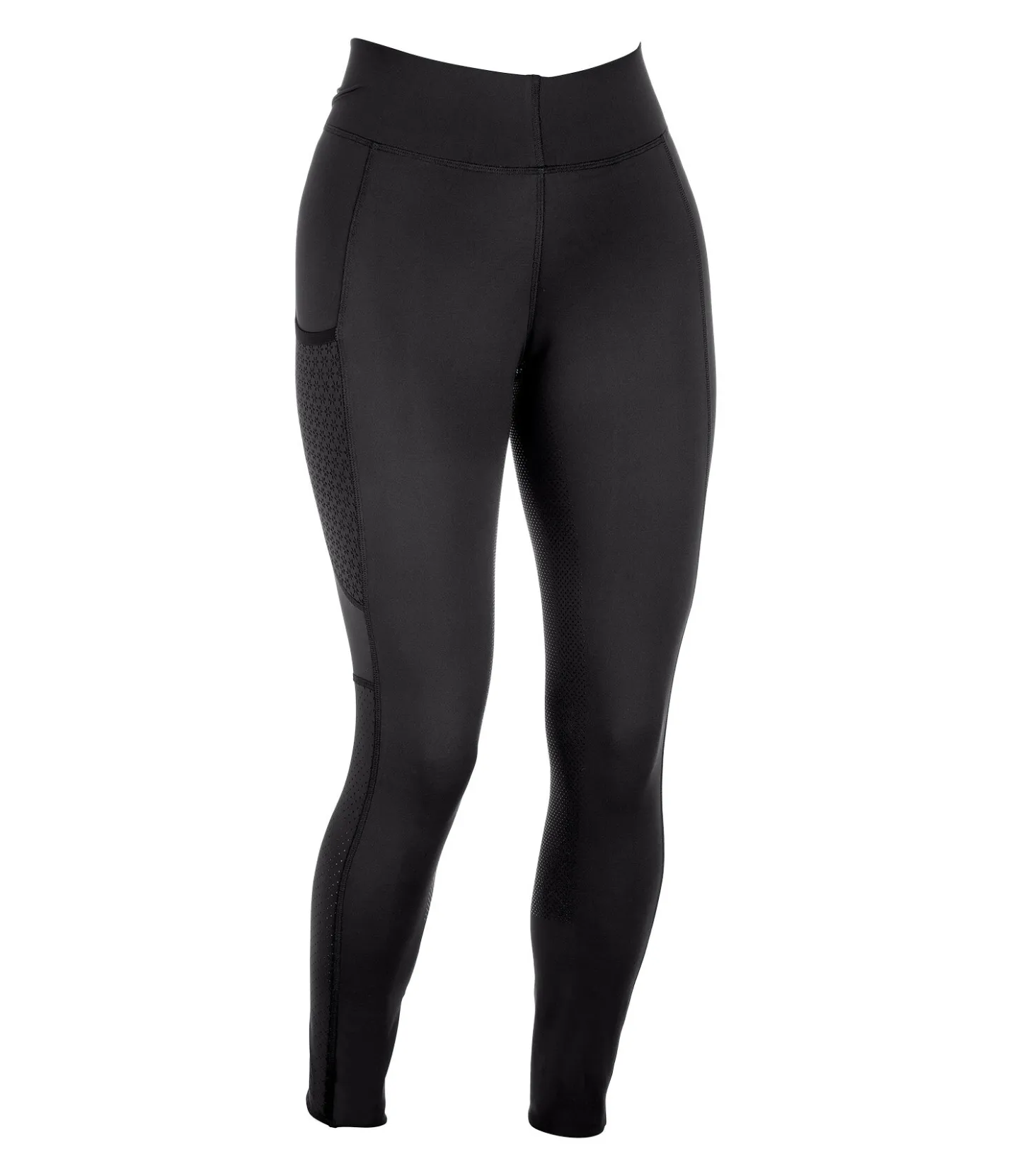 Equilibre Legging d'équitation d'été à fond intégral grip Amanda noir