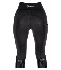 Equilibre Legging d'équitation d'été à fond intégral grip Amanda noir