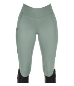 Equilibre Legging d'équitation d'été à fond intégral grip Amanda eucalyptus Online