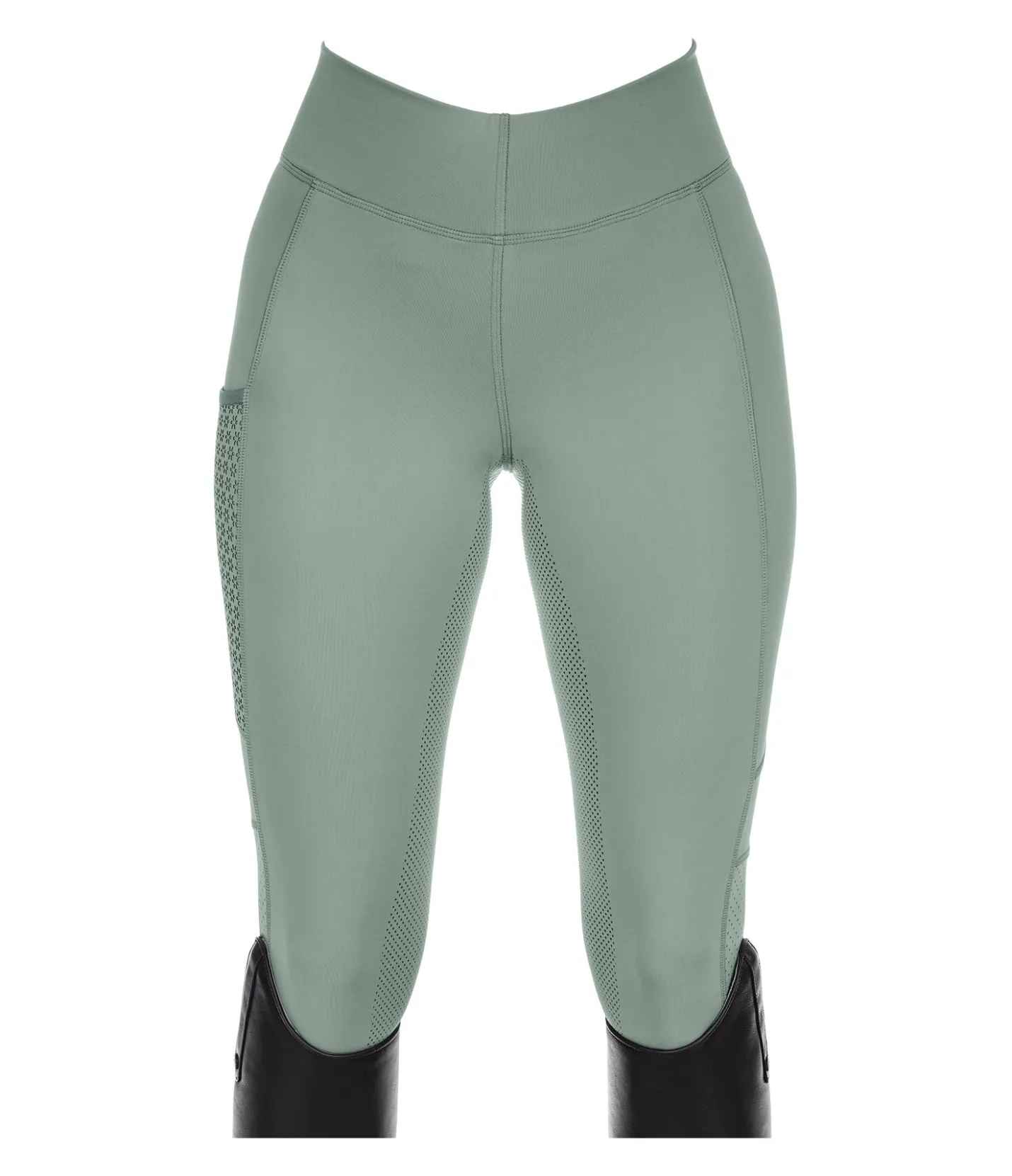 Equilibre Legging d'équitation d'été à fond intégral grip Amanda eucalyptus Online