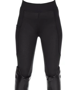 Equilibre Legging d'équitation d'été à fond intégral grip enfant Sunny noir Discount