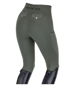 Felix Bühler Legging d'équitation d'été à fond intégral grip Marina-Mesh forêt Outlet
