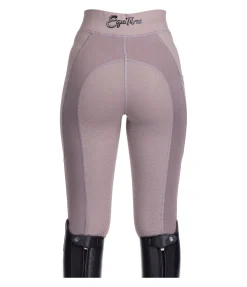 Equilibre Legging d'équitation d'été à fond intégral grip enfant Sunny chocolat latté New