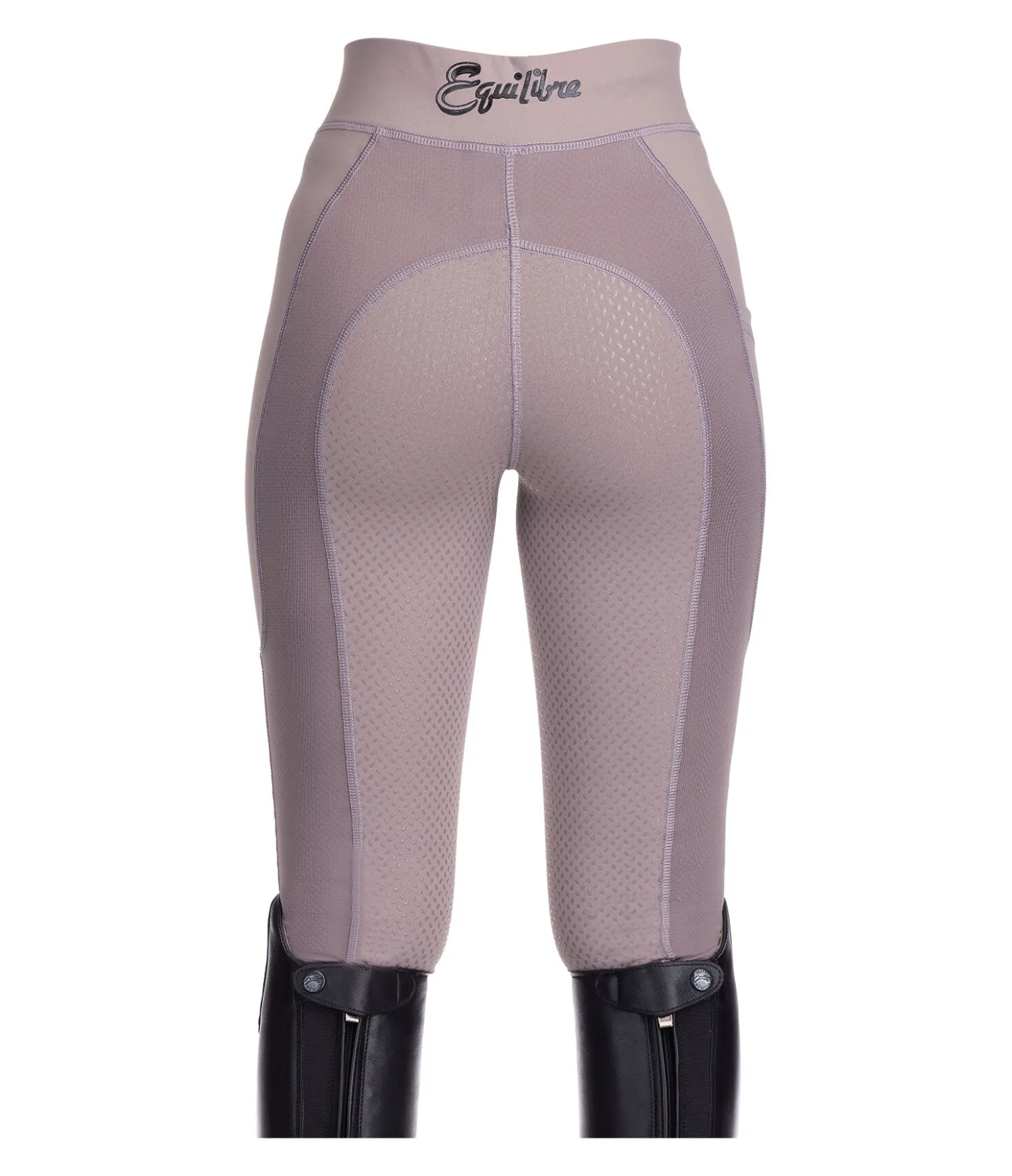 Equilibre Legging d'équitation d'été à fond intégral grip enfant Sunny chocolat latté New