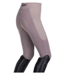 Equilibre Legging d'équitation d'été à fond intégral grip enfant Sunny chocolat latté New