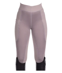 Equilibre Legging d'équitation d'été à fond intégral grip enfant Sunny chocolat latté New