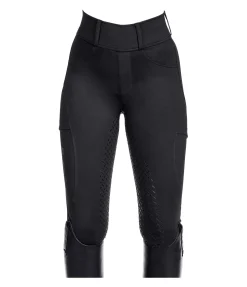 Equilibre Legging d'équitation hybride à fond intégral grip enfant Eloise noir Best
