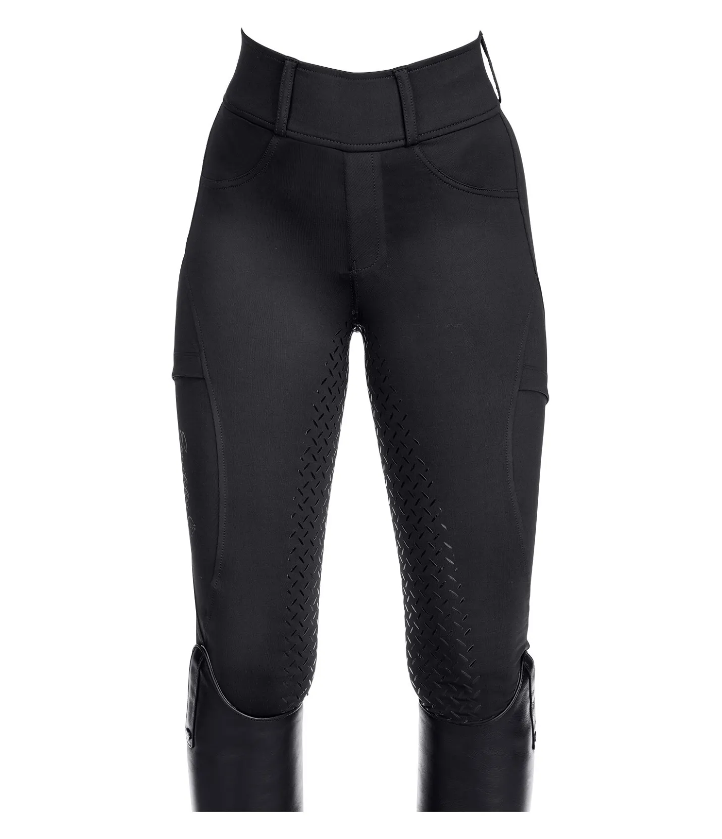 Equilibre Legging d'équitation hybride à fond intégral grip enfant Eloise noir Best