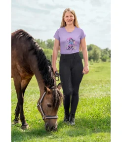 Equilibre Legging d'équitation hybride à fond intégral grip enfant Eloise noir Best