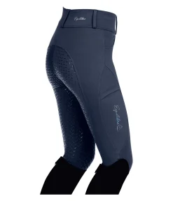 Equilibre Legging d'équitation hybride à fond intégral grip enfant Eloise navy