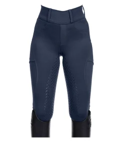Equilibre Legging d'équitation hybride à fond intégral grip enfant Eloise navy