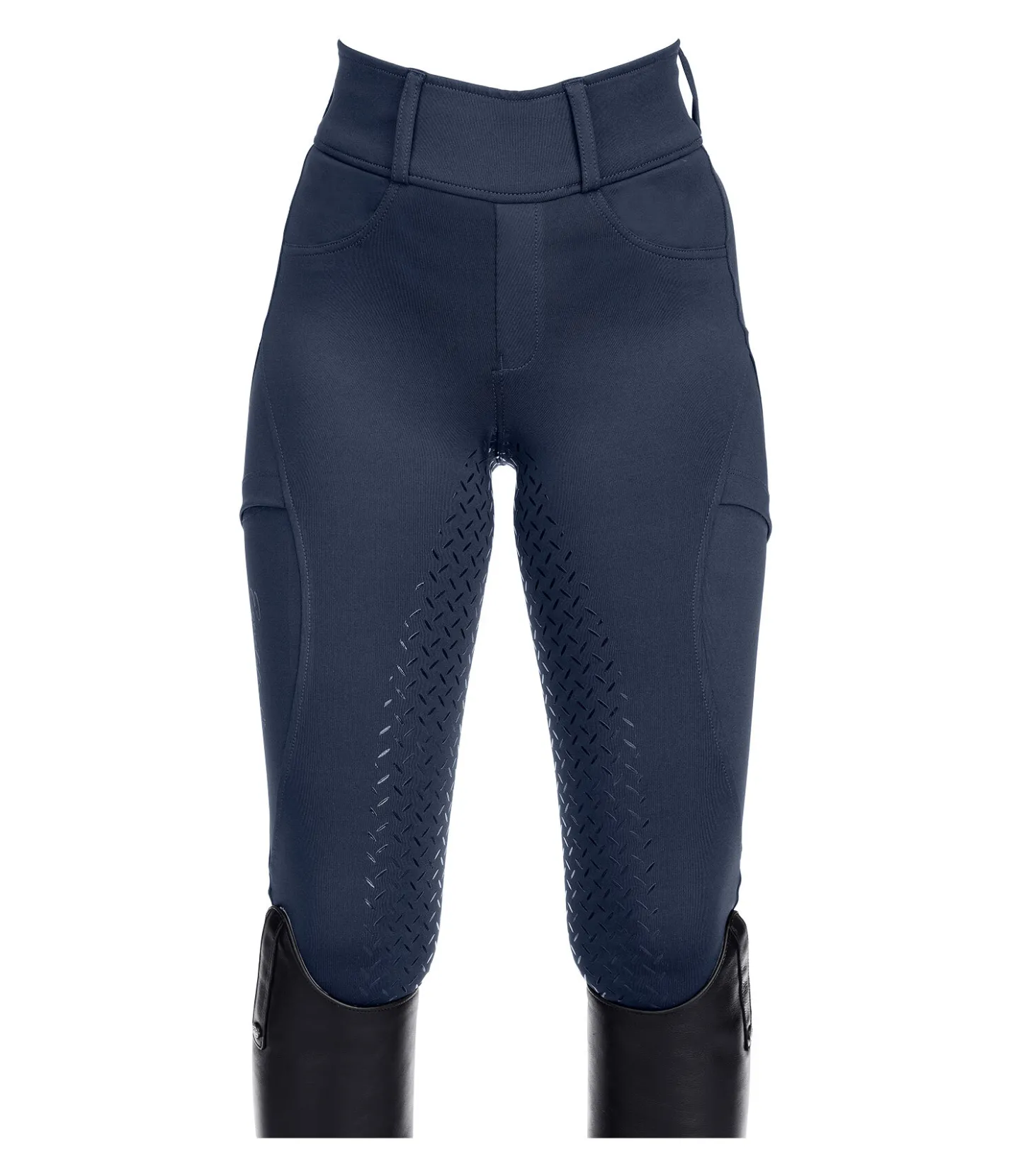 Equilibre Legging d'équitation hybride à fond intégral grip enfant Eloise navy
