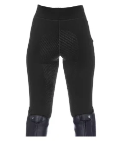 Equilibre Legging d'équitation thermique à fond intégral grip enfant Snow noir Outlet
