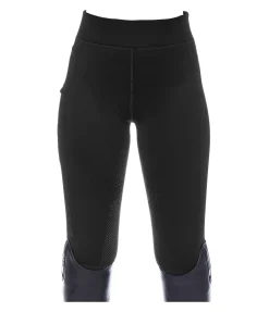 Equilibre Legging d'équitation thermique à fond intégral grip enfant Snow noir Outlet