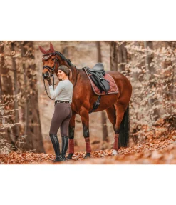Felix Bühler Legging d'équitation thermique à fond intégral grip Kassandra cannelle Hot