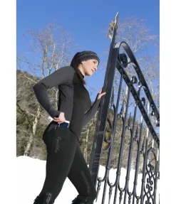 Equilibre Legging d'équitation thermique à basanes grip Valerie noir Best