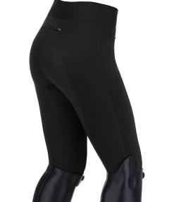 Equilibre Legging d'équitation thermique à fond intégral grip enfant Elina noir Sale